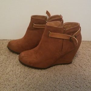 Maurice's suede booties